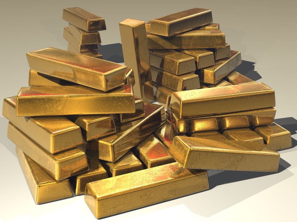 sztabki złota, złoto inwestycyjne